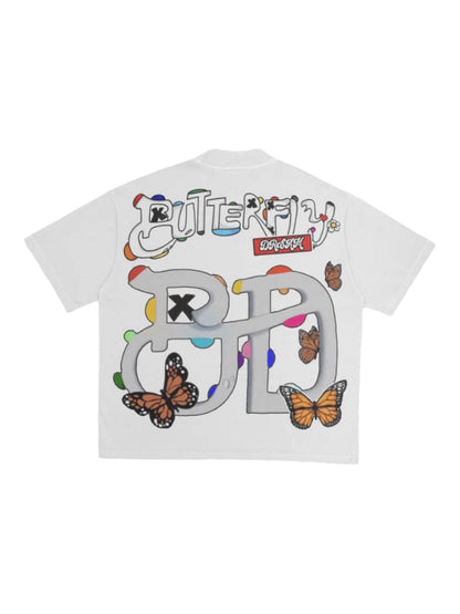 Butterfly Dream Light Grey Tee